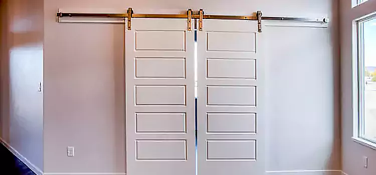 Glass Barn Door with Installation Hardware Kit Mason